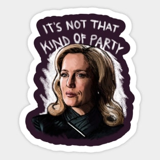 Not That Kind Of Party Sticker